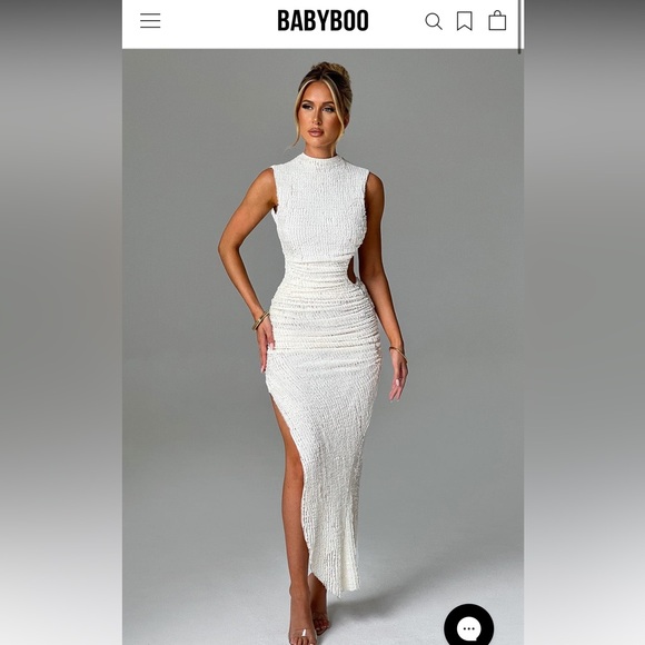 babyboo Dresses & Skirts - Aphrodite Midi
White Cut-Out Dress